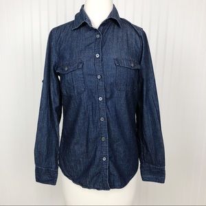 SALE $10 J Crew Denim Casual Shirt Button Up 2